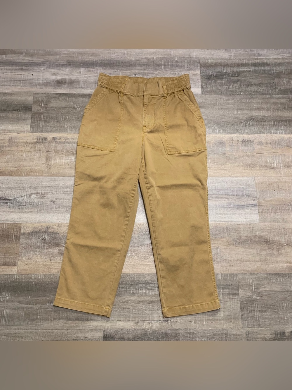 Cabi Amelia Discovery Trouser Paper Bag Tan Khaki Pants Women's  Size 8